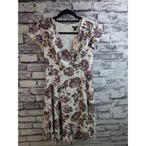 Ann Taylor Factory Mauve Floral Dress